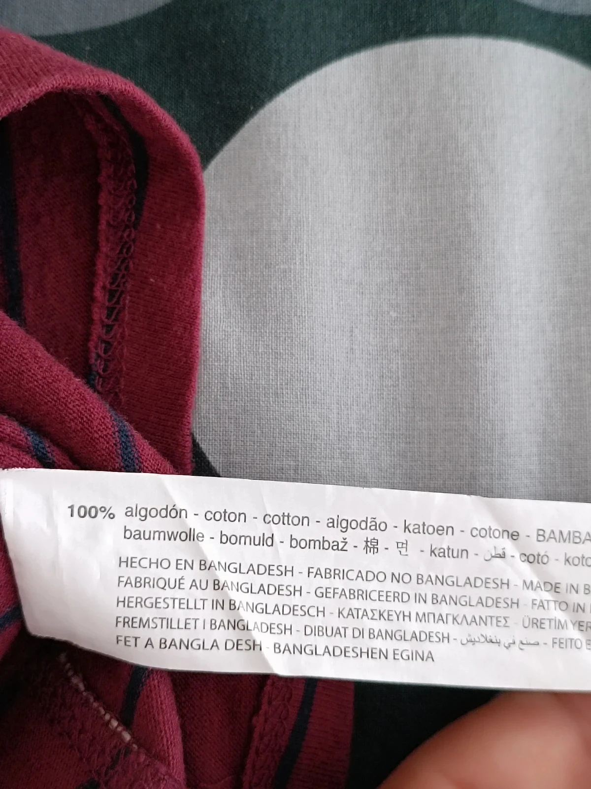 Camisola Zara niño 10 años rayas burdeos – photo 8
